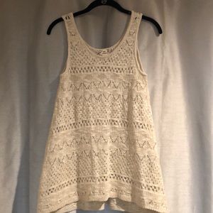 Pink republic cream sweater tank